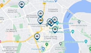 Mapa apartmana - Stan na dan Novi Sad